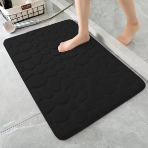 Alfombra de Baño de Color Sólido, Estilo Cuadrado de Lujo, Antideslizante y Absorbente, <span class=keywords><strong>para</strong></span> Baño, Ducha, Inodoro y Entrada - Product Image 2