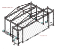 Sistema de Entramado de Aluminio de Alta Calidad para Escenarios, Entramado de Línea de Alta Resistencia, Entramado Portátil para Escenarios, Equipo de Escenario de Larga Vida Útil