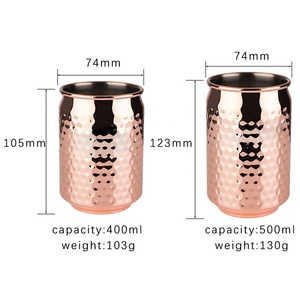 CAMOL FACTORY Maßgefertigte 400ml 500ml Getränkedosen Gehämmerter Bierkrug Edelstahl-Trinkbecher Cocktail Pop-Top Bierdosen-Becher - Product Image 3