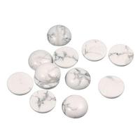 Fournisseur d'usine de pierres précieuses Cabochon blanc Howlite Turquoise pour pendentif bijoux