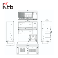 Gabinete de Computadora de Escritorio Industrial KTB IPC-510L 4U para Montaje en Rack, Chasis de Red IPC, Servidor Industrial para PC