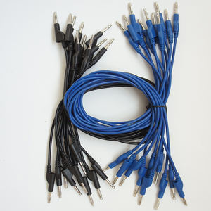 Подгонянный провод для проверки мощности 4 мм двухсторонний Банановый штекер с проводом, тестовый провод высокого тока, силиконовый соединительный провод - Product Image 1