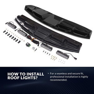 Lumière <span class=keywords><strong>de</strong></span> toit Led projecteur lampe rénovation pour Land Rover Defender 2020-2025 DRL automobile extérieur voiture accessoires carrosserie Kit - Product Image 4