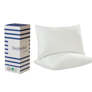 Nouvel <span class=keywords><strong>oreiller</strong></span> de lit réglable en bambou, vente chaude, personnalisé en usine, en mousse à mémoire de forme blanche déchiquetée - Product Image 1