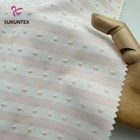Tissu en polycoton bio teint en fil personnalisé pour robes et chemises de filles et de garçons, motif rayé, coupe et teinture, respirant et absorbant l'humidité