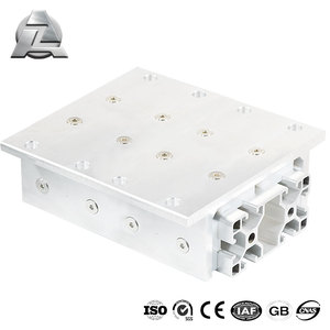 Rodamientos lineales <span class=keywords><strong>de</strong></span> rodillos deslizantes <span class=keywords><strong>de</strong></span> <span class=keywords><strong>aluminio</strong></span> en forma <span class=keywords><strong>de</strong></span> H con ranura en <span class=keywords><strong>T</strong></span> <span class=keywords><strong>de</strong></span> 4 ranuras dobles <span class=keywords><strong>de</strong></span> 3 pulgadas serie 40 para encuadre ranurado en <span class=keywords><strong>T</strong></span> - Product Image 2