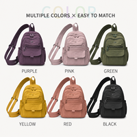 Sac à dos tendance pour femme, sac de créateur en tissu Oxford, sac à dos de voyage décontracté, vente en gros OEM ODM, fournisseur d'usine 20 pièces