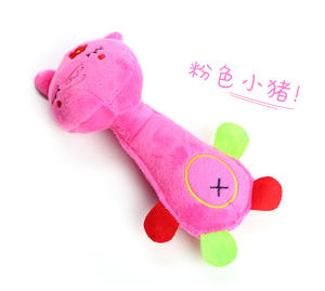 Venta directa de fábrica al por mayor de juguetes de peluche para mascotas con personajes de dibujos animados como monos sonrientes, ciervos, cerdos y perros. - Product Image 3