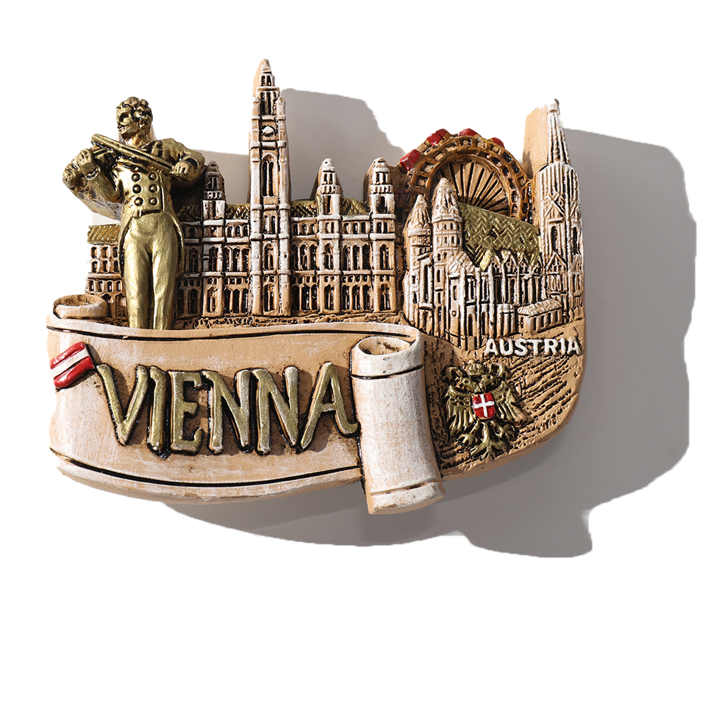 Magnete Da Frigorifero Collezionabile – Vienna Austria Rathaus, 6,3 X 8,9 Cm, Vinile Resistente - 4