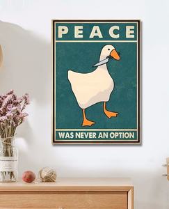 L'apaisement des oies n'a jamais été une option, impressions sur toile amusantes d'oies, affiches, art de meme d'<span class=keywords><strong>oie</strong></span>, enseignes, décorations modernes pour le salon, peintures - Product Image 2