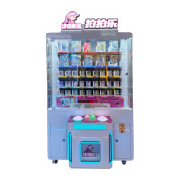 Mini machine à prix d'arcade contrôlée par manette Jouet de jeu de cadeau de serrage de lampe LED à pièces pour la maison et le parc d'attractions