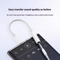 Adaptateur jack USB-C à 3.5mm avec gaine en PVC Adaptateur audio DAC bon marché pour Samsung pour l'utilisation du microphone et du casque