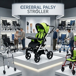 รถเข็นเด็กแบบเบาสำหรับเด็กพิการทางสมอง รุ่น CE Light All Terrain  พร้อมเบาะนั่งในรถ  สำหรับเด็กที่มีความต้องการพิเศษ - Product Image 1