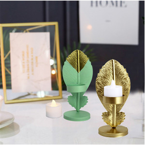 <span class=keywords><strong>Bougeoir</strong></span> style européen en <span class=keywords><strong>fer</strong></span> forgé, chandelier avec Base en métal, décoration de Table - Product Image 6