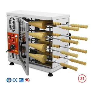 Machine à gâteaux <span class=keywords><strong>en</strong></span> forme de cheminée hongroise (Kurtosh) à 8 rouleaux, électrique 220V 3.5 KW - Product Image 1