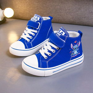 Nuovi Arrivi Primavera e Autunno: Scarpe per Bambini con Caviglia Alta, Motivi Cartoon Carini, Casual, Antiscivolo, in Tela Piatta - Product Image 6