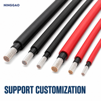 Cable Solar de Cobre 100% de 10 AWG, Cable de CC para Panel Solar, Sistema de Baterías, Cable de Extensión Solar
