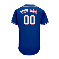 T-shirt vintage en maille sublimé Vêtements de softball vierges Maillot uniforme de baseball en polyester avec logo personnalisé pour hommes