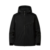 Veste softshell personnalisée pour homme - Manches longues, haute qualité, vêtements d'hiver, col montant, fermeture éclair