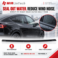 LinTech Promotion : Garniture extérieure de vitre de porte arrière droite 1495721-40-E-XX, compatible OEM, pour réparation de joint de vitre Tesla Model Y, pièces EV