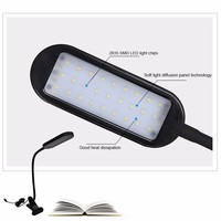 Veilleuse Moderne Flexible et Écologique pour Enfants avec Variateur Tactile, Protection Oculaire, Lampe à Pince en ABS, Alimentation USB-C
