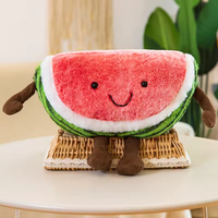 Aangepaste Kawaii Fruit Pluche Knuffel Zachte Gevulde Perzik Pluche Pop Schattig Lachende Kersen Speelgoed voor Verjaardagscadeau