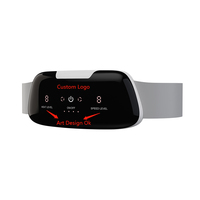 Ceinture de massage abdominale 3D pour le ventre, le bas du dos, soulagement de la douleur, appareil de massage avec lumière rouge