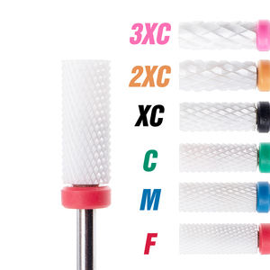 Punte di trapano del chiodo di sicurezza della fresa di lucidatura della cuticola pulita ceramica di forma multipla di colore multiplo OEM/ODM 3/32 all'ingrosso - Product Image 3