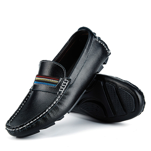 รองเท้าขับรถหนังแท้แบบสวมสำหรับผู้ชาย รองเท้าโลฟเฟอร์ใส่สบาย - Product Image 5