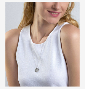 <span class=keywords><strong>Collana</strong></span> <span class=keywords><strong>con</strong></span> Ciondolo Zodiacale Romantico in Ottone Placcato <span class=keywords><strong>Oro</strong></span> 18K, Fatto a Mano, di Alta Qualità - Product Image 5