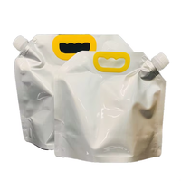 Voorraad Plastic Verpakkingszakken Voor Drankwatervloeistof 1.5l/2.5l/5l/10l Aluminiumfolie Vruchtensapuitzak Voor Melkvruchtensap