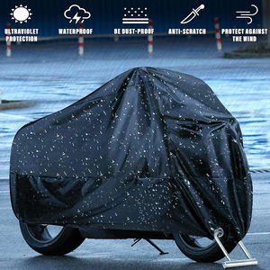 लॉक-होल के साथ सार्वभौमिक वाटरप्रूफ मोटरसाइकिल कवर और सुरक्षा भंडारण बैग पूर्ण कवरेज मोटर बाइक कार सहायक - Product Image 5