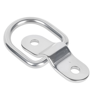304 Stainless Steel D Ring <b>Trailer</b> Hitch Mount <b>Cargo</b> Control Hook for Retrofit Upgrade - Product Image 1