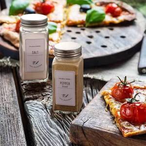 Barattoli di <span class=keywords><strong>Vetro</strong></span> per <span class=keywords><strong>Spezie</strong></span> da 120ml, Bottiglie Sigillate da 4oz con Coperchio, Utensili da Cucina, <span class=keywords><strong>Contenitori</strong></span> Sigillati per Pepe del Sichuan e Condimenti per Campeggio - Product Image 3