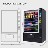 Distributeur automatique de boissons, de collations et d'aliments TCN Wholesale avec paiement par carte de crédit pour centre commercial et bureau