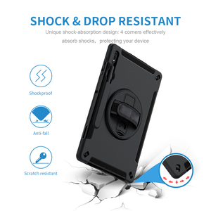 360 °   เคสแท็บเล็ตแบบหมุนได้พร้อมสายสะพายไหล่ปรับระดับได้สำหรับ <span class=keywords><strong>Samsung</strong></span> Galaxy Tab S7 Plus ขนาด 12.4 นิ้ว รุ่น SM-<span class=keywords><strong>T733</strong></span> SM-T735 - Product Image 2