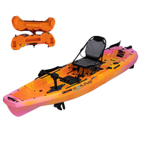 Kayak modulaire 1 personne de 3 mètres en LLDPE, largeur 83 cm, certifié CE, prêt pour plusieurs systèmes de propulsion (hors-bord, aileron, moteur) + option stabilisateur