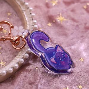 Custom Design Epoxy Resin Cute Shine Acrylic <b>Key</b> Chains Charm Acrylic Gift Make Your Own logo Acrylic Keychains - Product Image 3