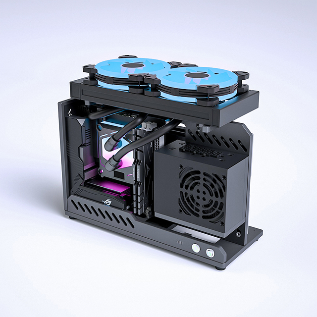Socooler ITX PC Gaming Cabinet New Innovation Mini Tower for RTX 3070 GPU  Aluminum ITX Computer Towers