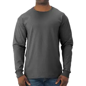 Custom Men's Dri-Power Cotton Blend Long Sleeve Tees, Moisture Wicking, Odor Protection