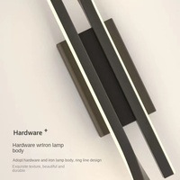Lampe murale de style minimaliste nordique, simple et moderne, lampe de chevet pour chambre à coucher, bande LED longue, salon, fond de télévision, lampe d'allée