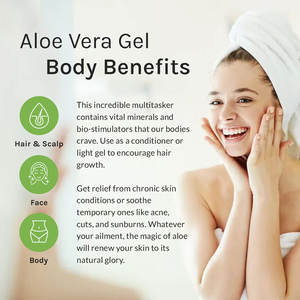 <span class=keywords><strong>Gel</strong></span> d'<span class=keywords><strong>aloe</strong></span> <span class=keywords><strong>vera</strong></span> apaisant pour les coups de soleil, soin du visage végétalien biologique naturel pur, marque privée - Product Image 3