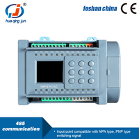 PLC Huaqingjun de 8 Entradas y 8 Salidas de Relé con Control por Aplicación Móvil WIFI, Controlador PLC Simple Todo en Uno para Anunciador