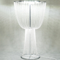 Support à fleurs en cristal en métal doré et argenté, lumière LED, décoration de mariage, centre de table, décoration de fête, lumière de décoration de mariage, support à fleurs