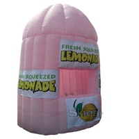 Stand de concession de limonade en PVC, équipement de tente de boisson, stand de bar gonflable