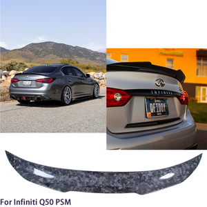 Aileron arrière en fibre de carbone forgée style PSM pour Q50 Q50S Q50L 2013-2023 - Product Image 2