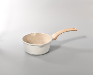 Juego de Utensilios de Cocina de Cerámica Ecológicos de Lujo BST de 8 Piezas con Tapa de Vidrio, Mango de Madera, Sartén Antiadherente y Ollas para Sopa/Arroz/Trigo - Product Image 3
