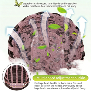 Perruque pour femmes à cheveux longs, avec <span class=keywords><strong>frange</strong></span> en forme de huit, noire, lisse, semi-nouée à la main, avec racine des cheveux naturelle, densité 150%, couvrante et naturelle - Product Image 5