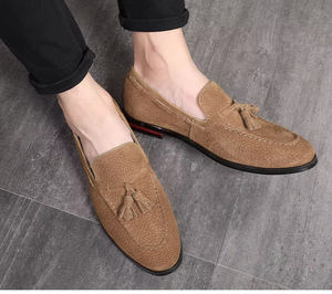 Zapatos de Vestir Formales Casuales de Moda para Hombre, Mocasines Reflectantes de Cuero de Gamuza Patentada, Tallas 37-48 - Product Image 6