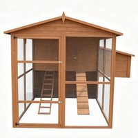 Poulailler en bois de luxe surdimensionné et personnalisable, abri pour animaux de compagnie, extérieur, imperméable, grand poulailler de jardin